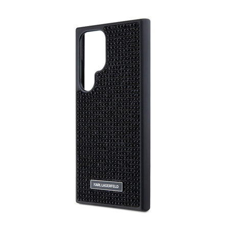 Karl Lagerfeld Rhinestone Metal Logo - Etui Samsung Galaxy S24 Ultra (czarny) (KLHCS24LHDSPRK)