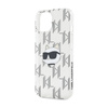 Karl Lagerfeld IML Choupette Head & Monogram - Etui iPhone 15 / 14 / 13 (przezroczysty) (KLHCP15SHKLPCHT)