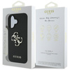 Guess Grained Big 4G Logo Small Classic Logo - Etui do iPhone 16 (czarny) (GUHCP16SPGT4MBK)