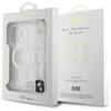 Guess IML Glitter With Pearl Strap MagSafe - Etui iPhone 16 Plus (przezroczysty) (GUHMP16MHGCRELST)