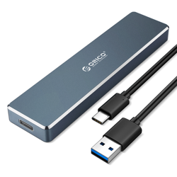 Orico Obudowa na dysk M.2 SATA, USB-C 5Gbps (PVM2F-C3-GY-BP)