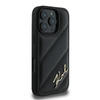 Karl Lagerfeld Quilted Signature - Etui iPhone 16 Pro (czarny) (KLHCP16LPQDSMGK)