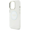 Guess IML Metal Colored Circle Classic Logo MagSafe - Etui do iPhone 16 Pro Max (biały) (GUHMP16XHTDRCEDH)