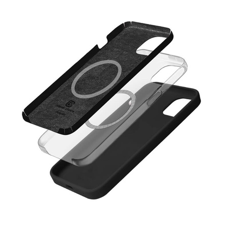 Crong Color Cover Magnetic - Etui iPhone 15 Plus MagSafe (czarny) (CRGCOLRMIP1567BLK)
