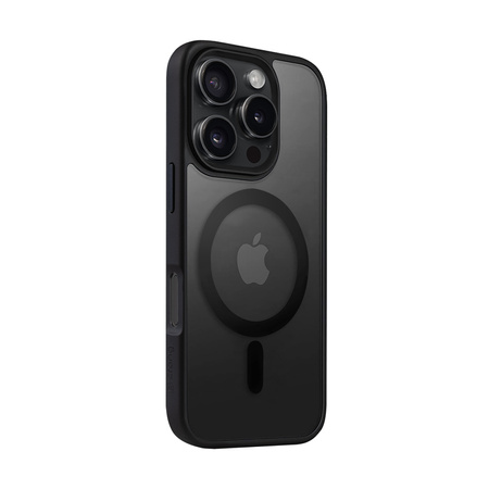 Crong Hybrid Frost MAG Cover - Etui z MagSafe do iPhone 16 Pro Max (czarny) (CRGHFMIP1669PBLK)
