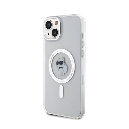 Karl Lagerfeld IML Choupette MagSafe - Etui iPhone 15 Plus (przezroczysty) (KLHMP15MHFCCNOT)