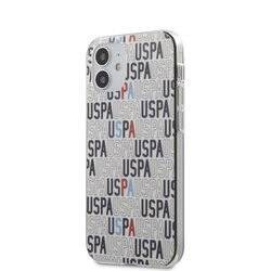 US Polo Assn Logo Mania - Etui iPhone 12 Mini (biały) (USHCP12SPCUSPA6)