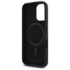 Karl Lagerfeld Silicone Shadow Metal Initial MagSafe - Etui iPhone 16 (czarny) (KLHMP16SSCMKMPCK)