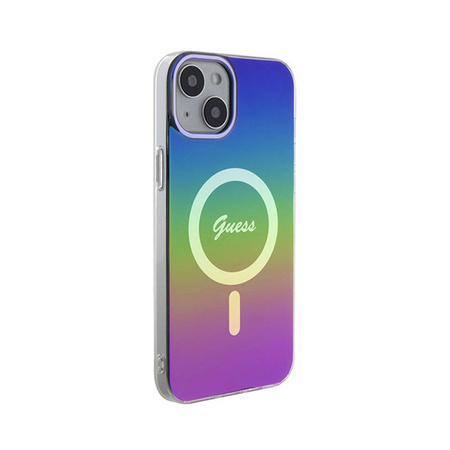 Guess IML Iridescent MagSafe - Etui iPhone 15 Plus (kolorowy) (GUHMP15MHITSK)