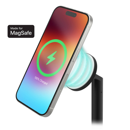 Mophie Extendable Stand MagSafe 3w1 - stojąca ładowarka bezprzewodowa z MagSafe - czarna (401311461)