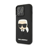 Karl Lagerfeld 3D Rubber Karl's Head - Etui iPhone 13 Pro (czarny) (KLHCP13LKH3DBK)