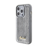 Guess Sequin Script Metal - Etui iPhone 15 Pro Max (srebrny) (GUHCP15XPSFDGSS)