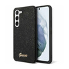 Guess Glitter Flakes Metal Logo Case - Etui Samsung Galaxy S24 (czarny) (GUHCS24SHGGSHK)