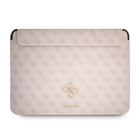 Guess 4G Big Metal Logo Computer Sleeve - Etui na notebooka 13" (różowy) (GUCS13G4GFPI)