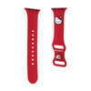 Hello Kitty Silicone Kitty Head - Pasek do Apple Watch 38/40/41 mm (czerwony) (HKAWMSCHBLR)