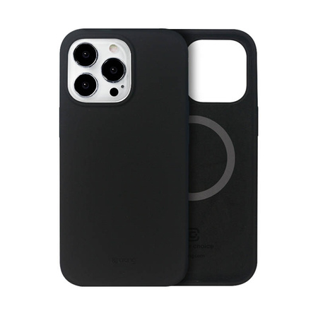 Crong Color Cover Magnetic - Etui iPhone 13 Pro Max MagSafe (czarny) (CRG-COLRM-IP1367-BLK)