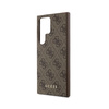 Guess 4G Metal Gold Logo - Etui Samsung Galaxy S24 Ultra (brązowy) (GUHCS24LG4GFBR)