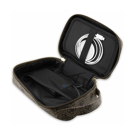 Guess 4G Printed Stripes Travel Universal Bag - Organizer na akcesoria (Brązowy) (GUHBP4RPSW)