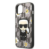 Karl Lagerfeld Iconic Karl Flower - Etui iPhone 13 Mini (szary) (KLHCP13SPMNFIK1)