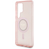 Guess Rhinestones Printed Classic Logo MagSafe - Etui do Samsung Galaxy S25 Ultra (różowy) (GUHMS25LPFTDTEP)