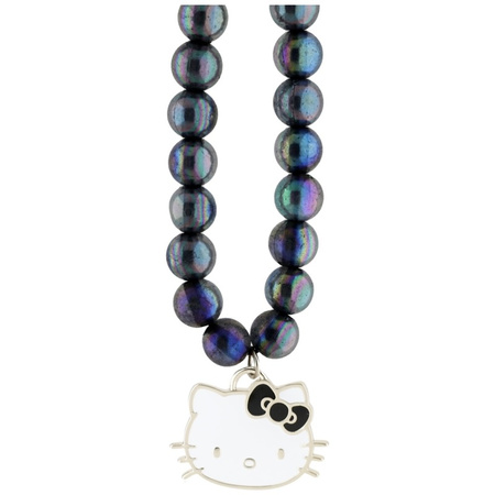 Hello Kitty Pearls Kitty Head - Zawieszka do telefonu (czarny) (HKSTBEK)