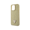 Guess Rhinestone Triangle - Etui iPhone 14 Pro Max (złoty) (GUHCP14XHDGTPD)