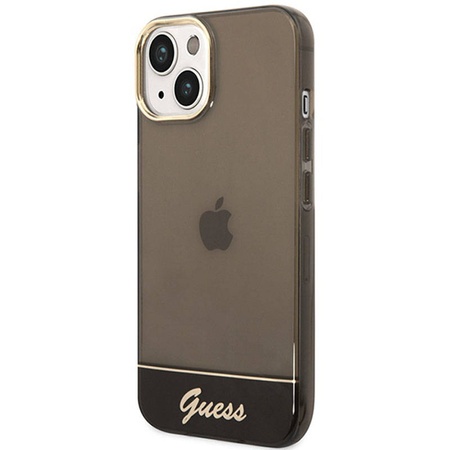 Guess Translucent - Etui iPhone 14 Plus (czarny) (GUHCP14MHGCOK)