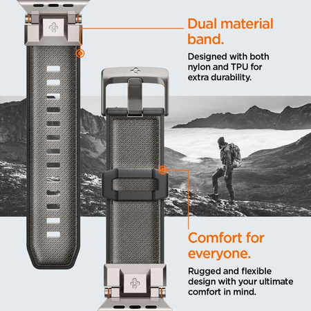 Spigen DuraPro Armor - Pasek do Apple Watch 44/45/46/49 mm (Grey) (AMP09104)