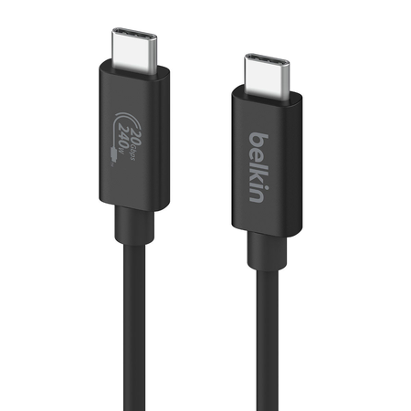Belkin Kabel USB-C 240W + 20Gbps, 2 m  - czarny (INZ004BT2MBK)