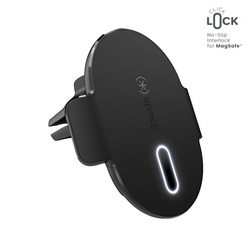 Speck Charging Vent Mount + ClickLock - Uchwyt samochodowy z ładowaniem bezprzewodowym MagSafe (czarny) (150683-1041)