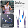 Spigen Universal Strap Set Crossbody & Wrist - Pasek do telefonu na ramię + na nadgarstek (Deep Purple) (AFA08363)