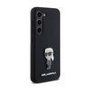 Karl Lagerfeld Silicone Ikonik Metal Pin - Etui Samsung Galaxy S24 (czarny) (KLHCS24SSMHKNPK)
