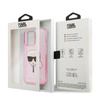 Karl Lagerfeld Karl’s Head Glitter - Etui iPhone 13 Pro Max (różowy) (KLHCP13XKHTUGLP)