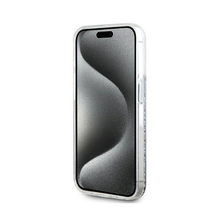 Karl Lagerfeld Liquid Glitter Choupette Head MagSafe - Etui iPhone 14 Pro (przezroczysty) (KLHMP14LLGCHSGH)