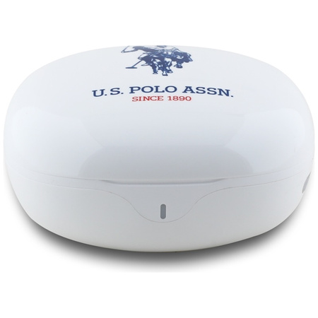US Polo Assn DH Logo - Słuchawki TWS + etui ładujące (biały) (USTWSGLH)