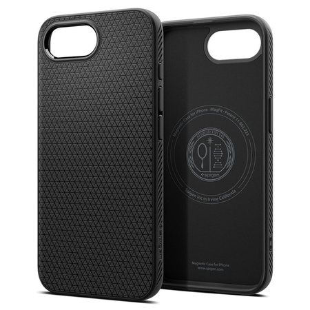 Spigen Liquid Air Mag MagSafe - Etui do iPhone 16e (Matte Black) (ACS09151)