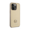 Guess 4G Strass Metal Logo - Etui iPhone 15 Pro Max (złoty) (GUHCP15XPS4DGPD)
