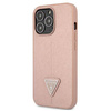Guess Saffiano Triangle Logo Case – Etui iPhone 13 Pro (różowy) (GUHCP13LPSATLP)