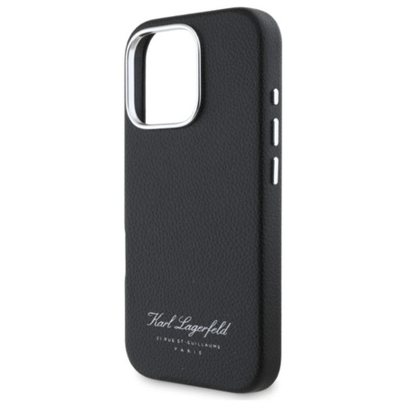 Karl Lagerfeld Hotel RSG - Etui iPhone 16 Pro Max (czarny) (KLHCP16XPGWCMKHK)