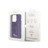 Guess Sequin Script Metal - Etui iPhone 14 Pro Max (fioletowy) (GUHCP14XPSFDGSU)
