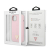 Guess Silicone Triangle Logo - Etui iPhone 13 mini (liliowy) (GUHCP13SSLTGU)