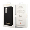 Guess Silicone Script Metal Logo - Etui Samsung Galaxy S23+ (czarny) (GUHCS23MSLSMK)