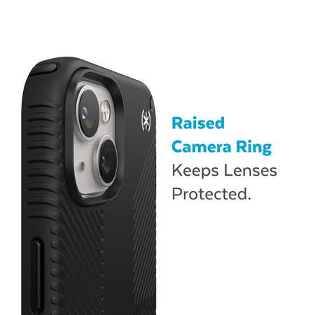 Speck Presidio2 Grip - Antypoślizgowe etui iPhone 15 Plus / 14 Plus (Black / Black / White) (150116-D143)