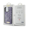 Guess Rhinestone Metal Logo - Etui iPhone 15 Pro (różowy) (GUHCP15LPFGSBSP)