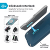 Speck Presidio2 Grip ClickLock & MagSafe - Etui iPhone Air (Deep Sea / Silver Metallic / Spell Blue) (150968-3261)