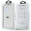 Karl Lagerfeld IML Metal Karl Head MagSafe - Etui iPhone 16 Pro Max (biały) (KLHMP16XHLSKIH)
