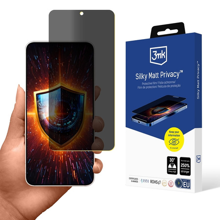 3mk Silky Matt Privacy - Matowa folia prywatyzująca do Samsung Galaxy S25 Edge (3MK_5903108661003)