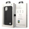 BMW Silicone Signature Logo Magsafe - Etui iPhone 14 Plus (czarny) (BMHMP14MSLBLBK)