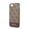 Guess 4G Bottom Stripe Collection - Etui iPhone SE 2020 / 8 / 7 (brązowy) (GUHCI8G4GLBR)
