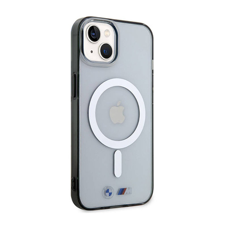 BMW Silver Ring MagSafe - Etui iPhone 14 (Przezroczysty) (BMHMP14SHCRS)